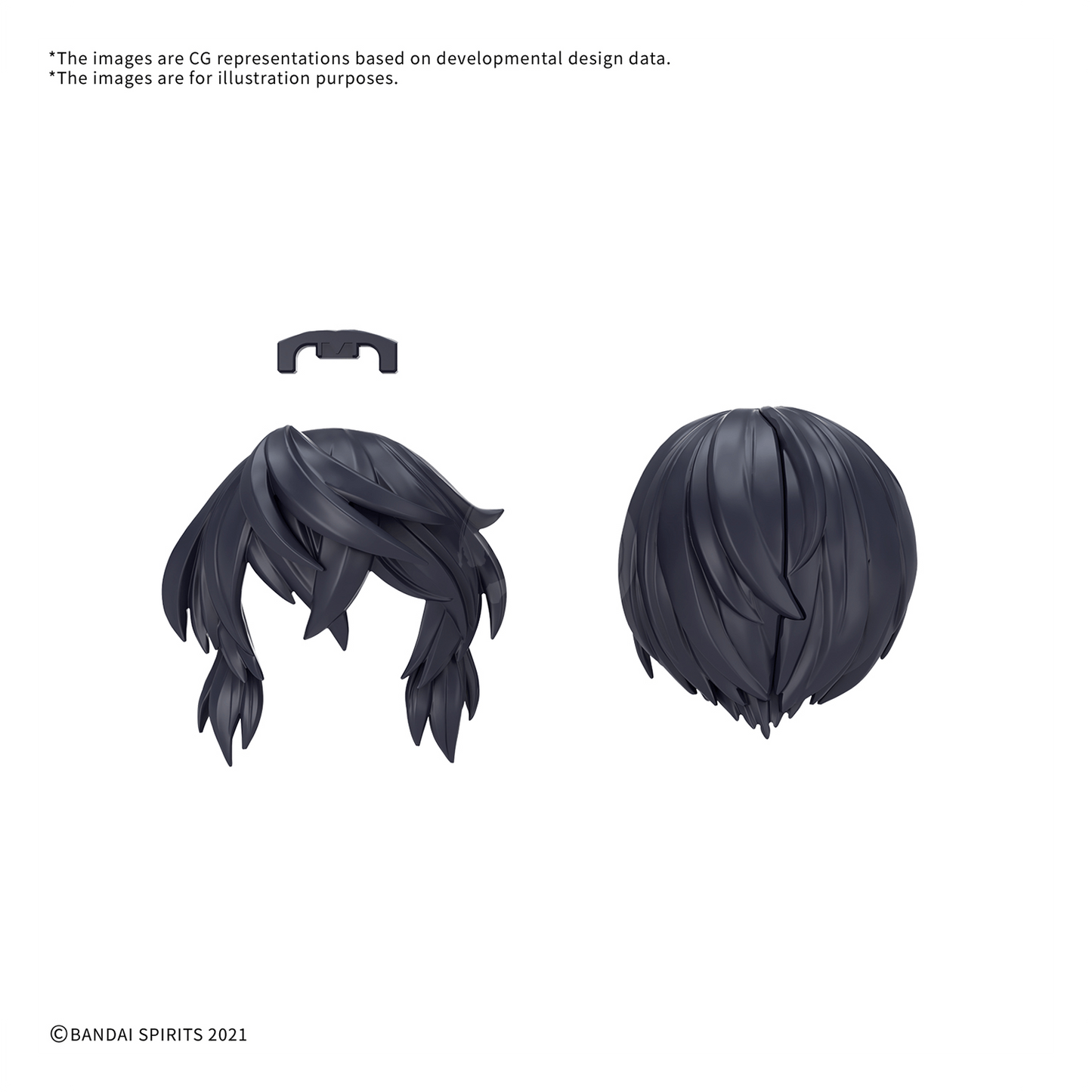 30MS Hair Style Parts [Vol.13] [Medium-8 Black-1]