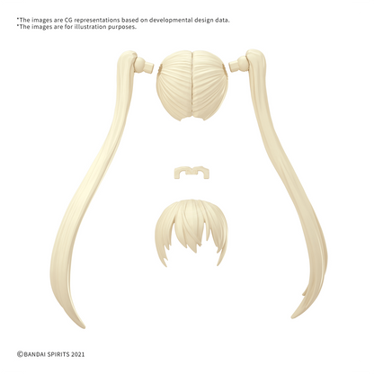 30MS Hair Style Parts [Vol.13] [Pigtails-1 Yellow-5]