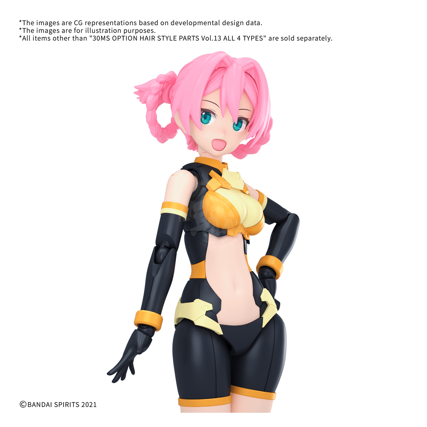 30MS Hair Style Parts [Vol.13] [Pigtails-10 Pink-3]