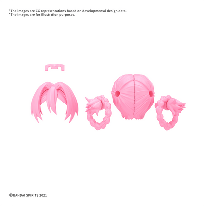 30MS Hair Style Parts [Vol.13] [Pigtails-10 Pink-3]