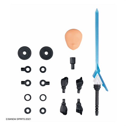 Bandai 30MS Parts Set 23 for Valkyrie costume model kit, featuring detailed armor components in color C.