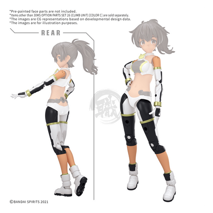 Bandai 30MS Parts Set 26 Climb Unit model kit in color C, featuring detailed plastic components for model assembly.