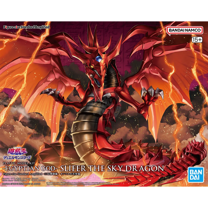 Bandai Figure-Rise Standard Amplified Slifer The Sky Dragon model kit featuring the Egyptian God card character.