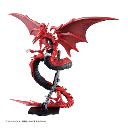 Figure-Rise Standard Bandai model kit of Amplified Slifer the Sky Dragon, featuring detailed dragon design and vibrant colors.