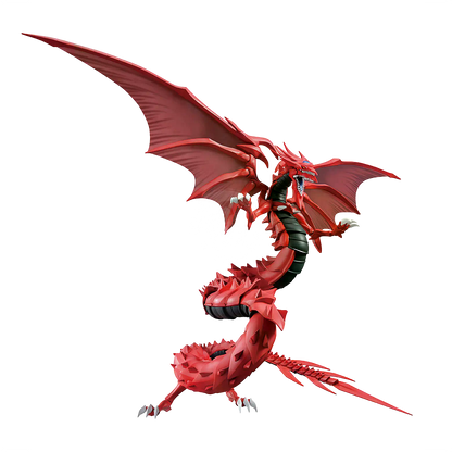 Bandai Figure-Rise Standard model kit of Amplified Slifer the Sky Dragon, detailed plastic figure with intricate design.