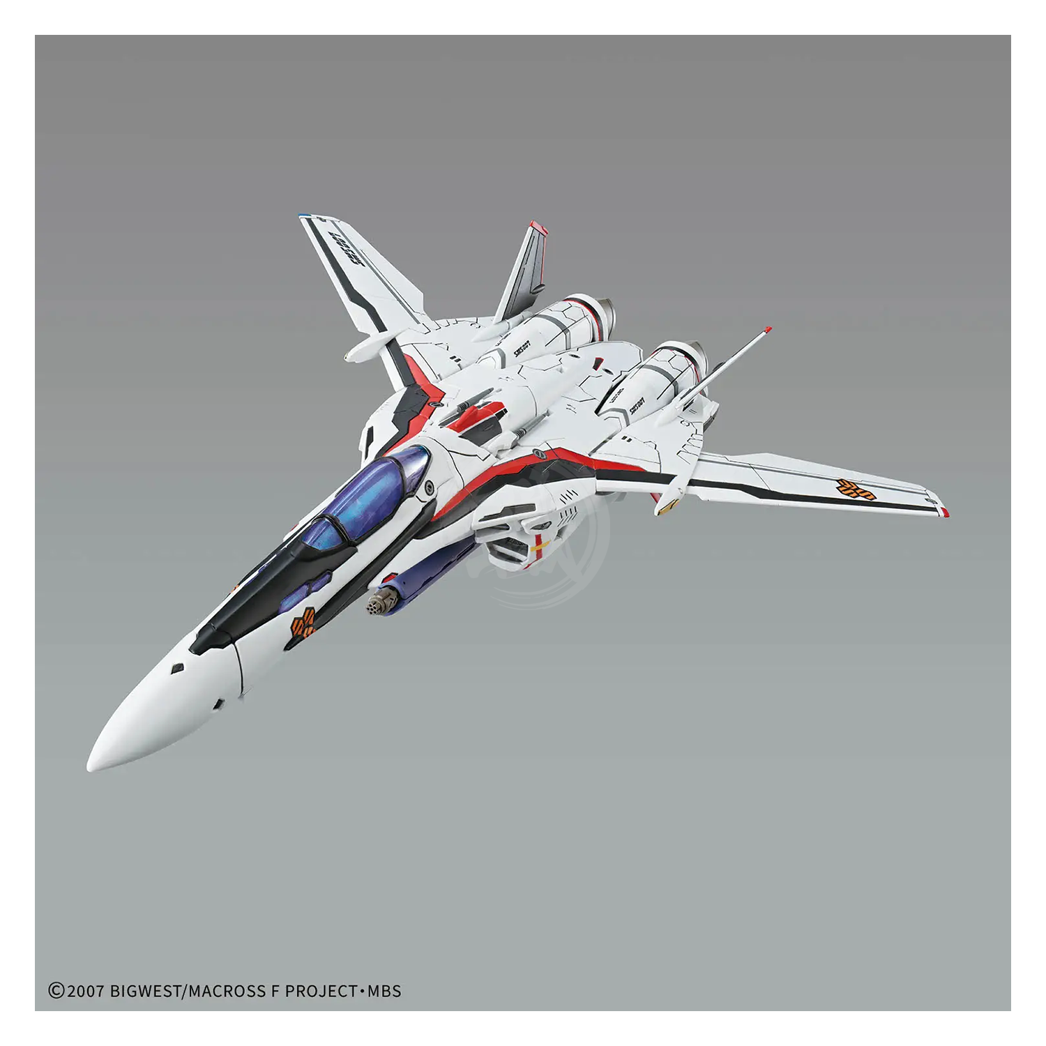 Bandai HG VF-25F Messiah Valkyrie Alto Custom model kit with detailed parts and vibrant colors in a deluxe set.