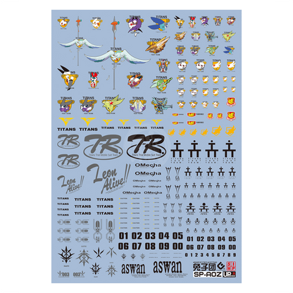 A.O.Z : Titans Test Team Waterslide Decals