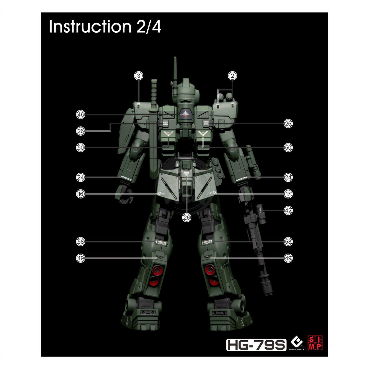 HG Black Dog Squad Waterslide Decals