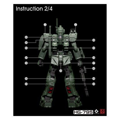 HG Black Dog Squad Waterslide Decals