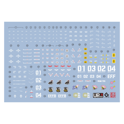 HG Black Dog Squad Waterslide Decals