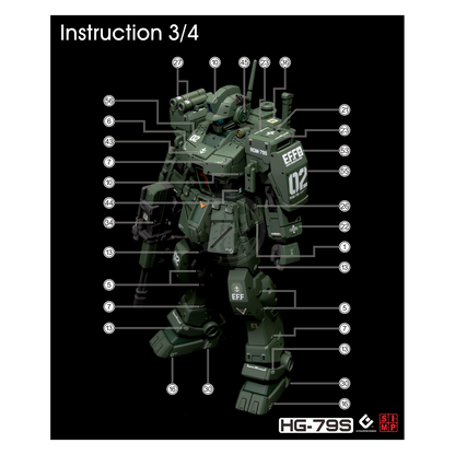 HG Black Dog Squad Waterslide Decals