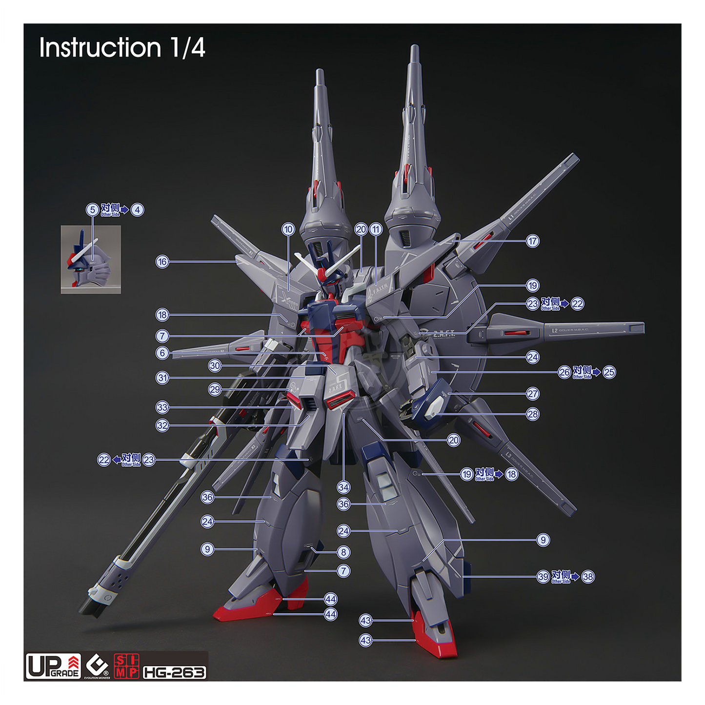 HG Legend Gundam Waterslide Decals [UV]