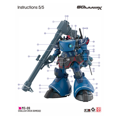 HG Gaia's/Ortega's Rick Dom [GQ] Waterslide Decals [UV]