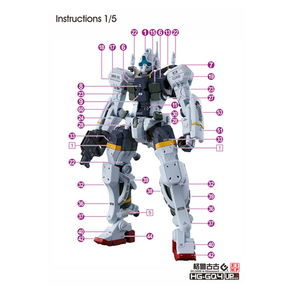 HG "Mobile Suit Gundam GQuuuuuuX" Decals [Multiuse] - Set 4 [Gelgoog]