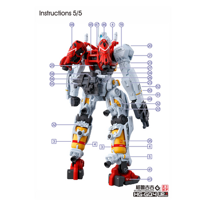 HG "Mobile Suit Gundam GQuuuuuuX" Decals [Multiuse] - Set 4 [Gelgoog]
