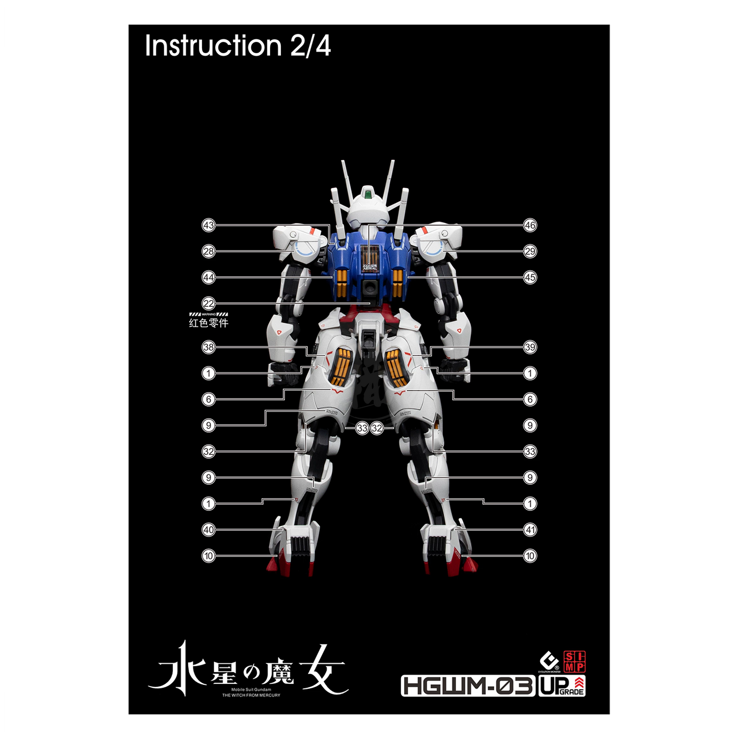 HG Gundam Aerial Waterslide Decals [UV]