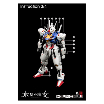 HG Gundam Aerial Waterslide Decals [UV]