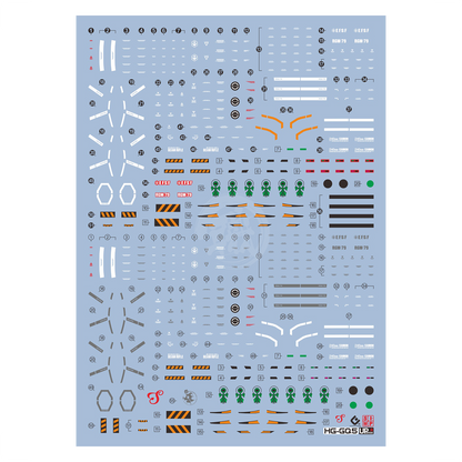 HG "Mobile Suit Gundam GQuuuuuuX" Decals [Multiuse] - Set 5 [Light-Type Guncannon]