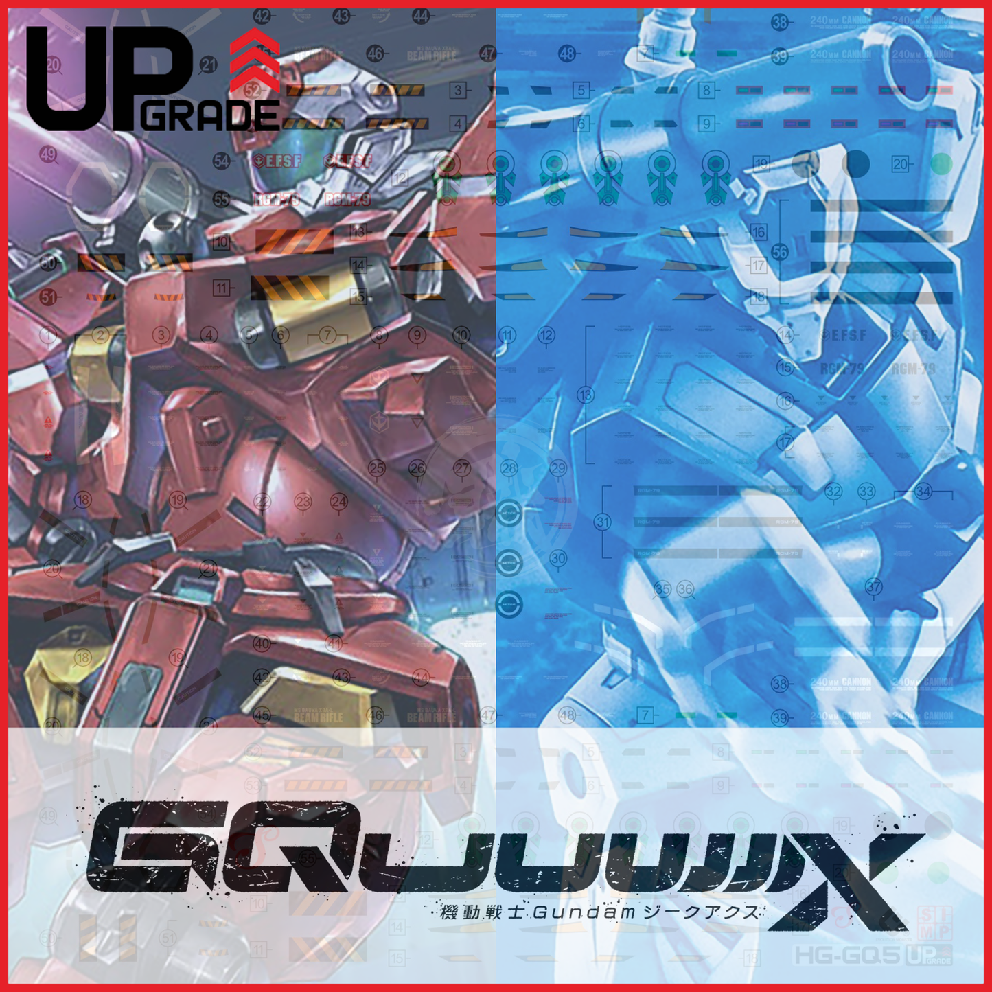 HG "Mobile Suit Gundam GQuuuuuuX" Decals [Multiuse] - Set 5 [Light-Type Guncannon]