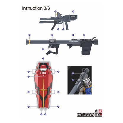 HG "Mobile Suit Gundam GQuuuuuuX" Decals [Multiuse] - Set 3 [Gundam]