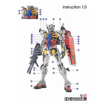 HG "Mobile Suit Gundam GQuuuuuuX" Decals [Multiuse] - Set 3 [Gundam]