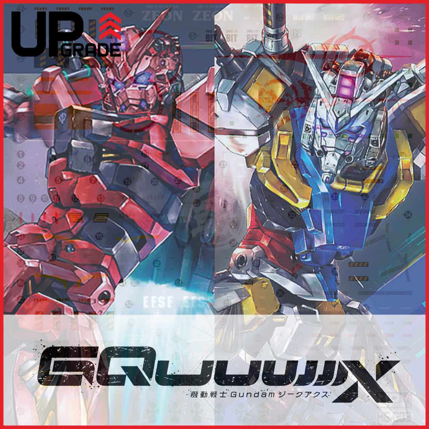 HG "Mobile Suit Gundam GQuuuuuuX" Decals [Multiuse] - Set 3 [Gundam]