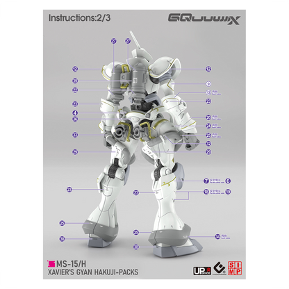 HG Xavier's Gyan Hakuji-Packs Waterslide Decals [UV]