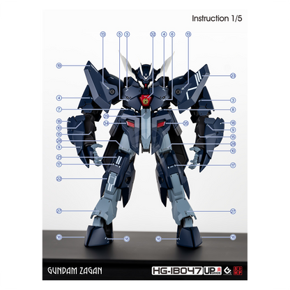 HG Gundam Zagan Waterslide Decals [UV]