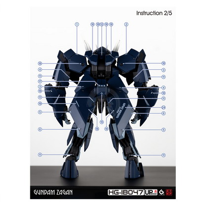 HG Gundam Zagan Waterslide Decals [UV]