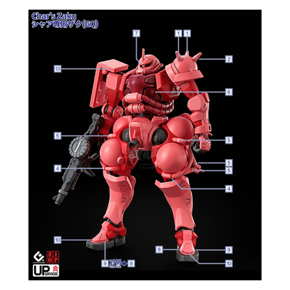 HG "Mobile Suit Gundam GQuuuuuuX" Decals [Multiuse] - Set 2 [Zaku]