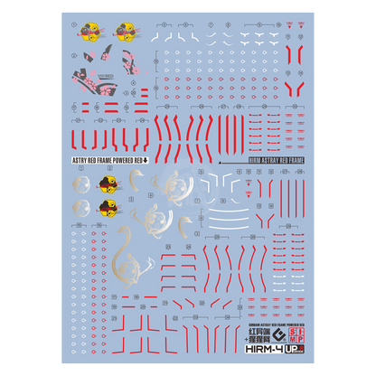 HiRM Gundam Astray Red Frame / Powered Red Waterslide Decals [UV]