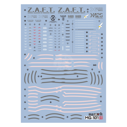 MG Destiny Gundam Waterslide Decals [UV]