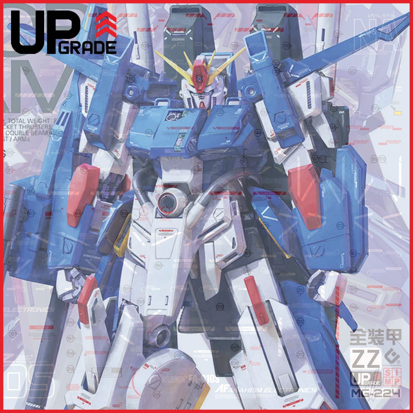 MG Full Armor ZZ Gundam Ver.Ka Waterslide Decals [UV]