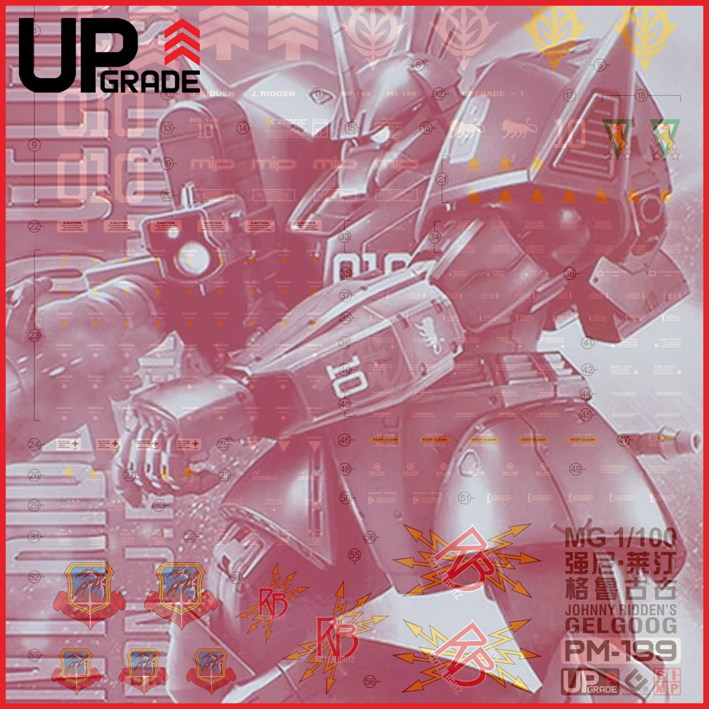 MG Gelgoog [Johnny Ridden Custom] Waterslide Decals