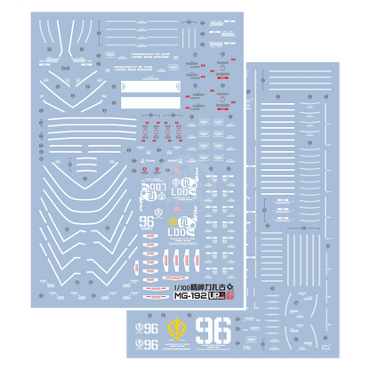 MG Zaku II High Mobility Type ["Psycho Zaku"] Ver.Ka [Gundam Thunderbolt Ver.] Waterslide Decals