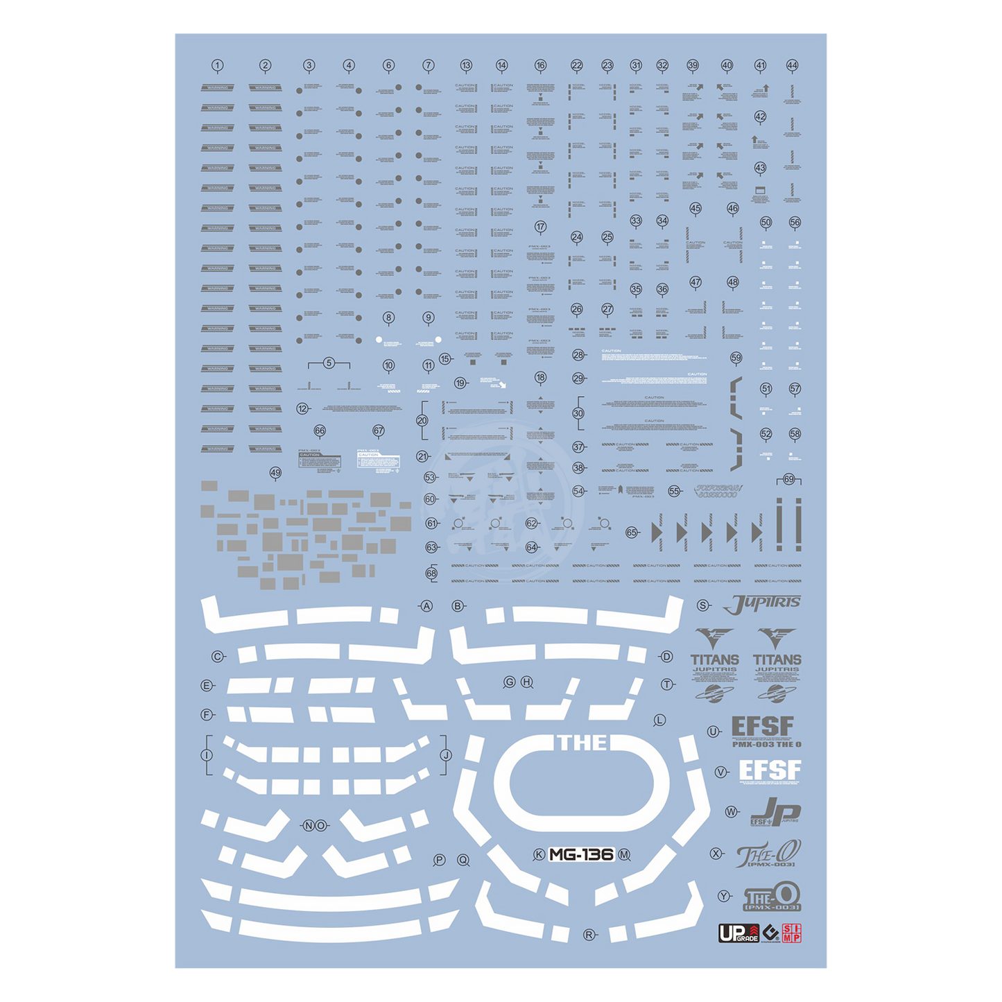 MG The-O Waterslide Decals [UV]