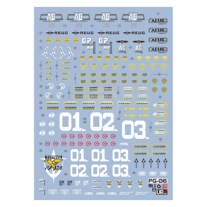 PG Gundam Mk-II [A.E.U.G] Waterslide Decals