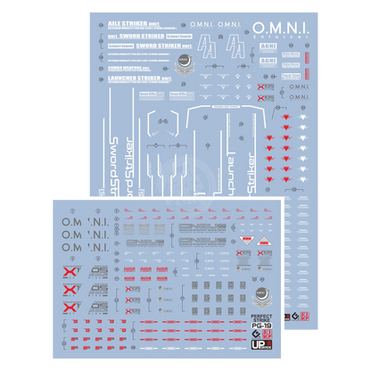 PG Perfect Strike Gundam Waterslide Decals [UV]