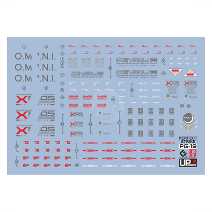 PG Perfect Strike Gundam Waterslide Decals [UV]