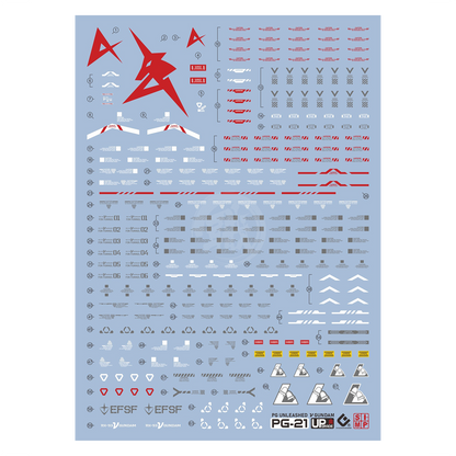 PG Unleashed Nu Gundam Waterslide Decals [UV]