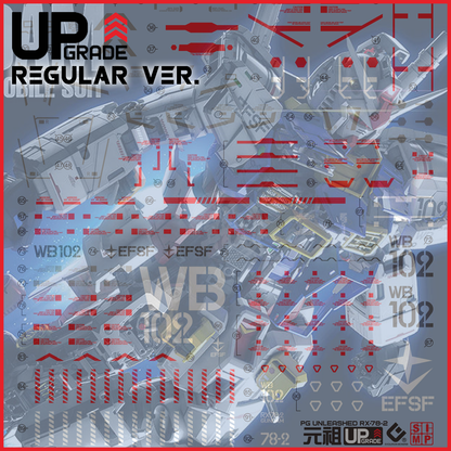 PG Unleashed RX-78-2 Gundam Waterslide Decals [Regular Ver.] [UV]