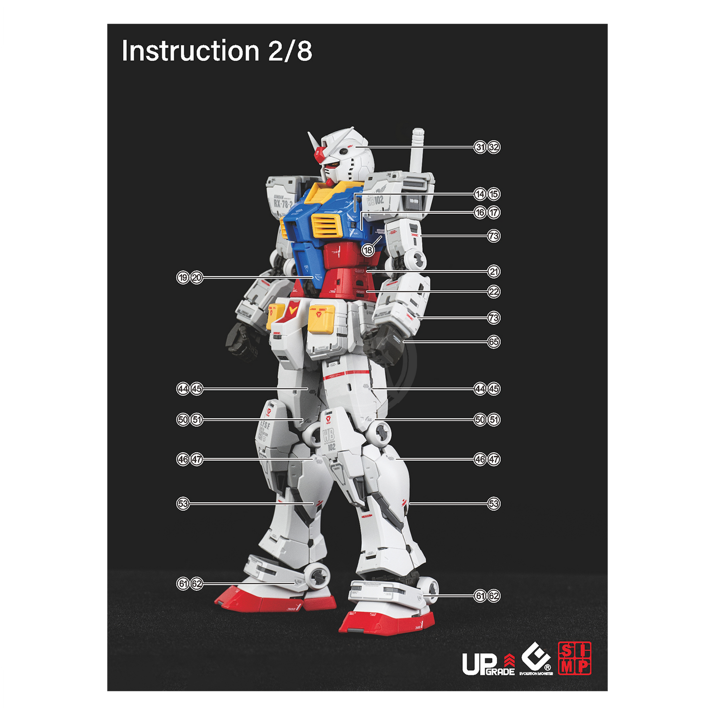 RG RX-78-2 Gundam / RX-78-3 G-3 Gundam [Ver. 2.0] Waterslide Decals [UV]
