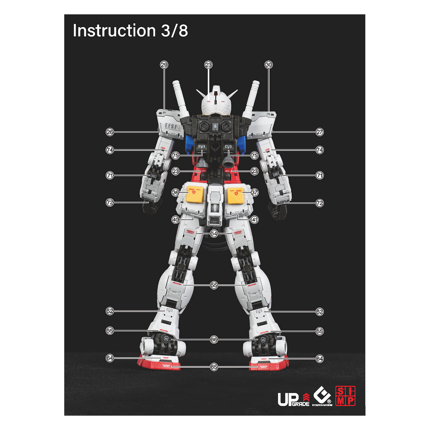 RG RX-78-2 Gundam / RX-78-3 G-3 Gundam [Ver. 2.0] Waterslide Decals [UV]