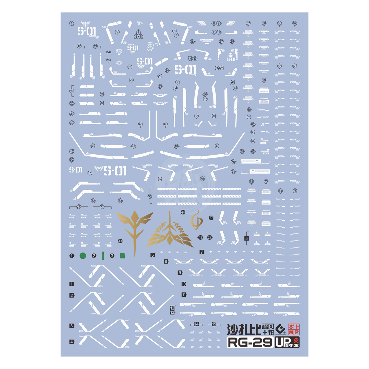 RG Sazabi Waterslide Decals [Regular Ver.]