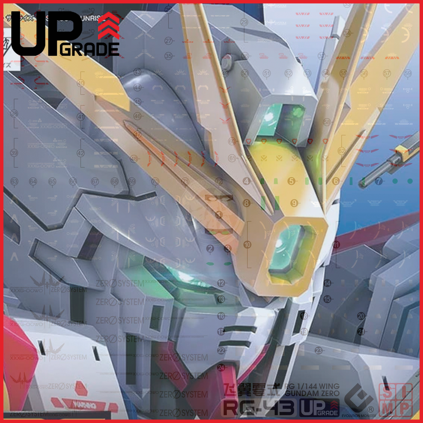 RG Wing Gundam Zero Waterslide Decals [UV]