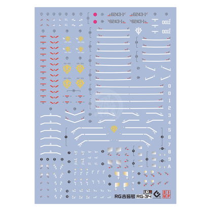 RG Zeong Waterslide Decals [UV]