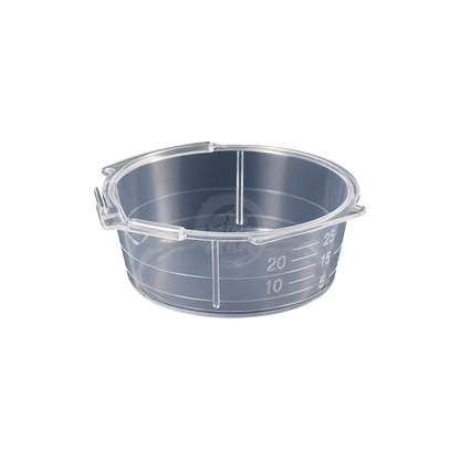 Six GSI Creos Mr. Measuring Cup with pourer for coloring tools, shown with handles and spouts for precise application.