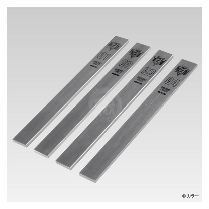 Stainless steel FF sanding board by Godhand Tools in Evangelion Seele Monolith Ver. limited edition, 10mm thickness for model building.
