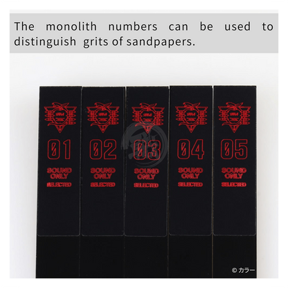 15mm acrylic backing board from Godhand Tools featuring Evangelion Seele Monolith Ver. Limited edition for model sanding and support.