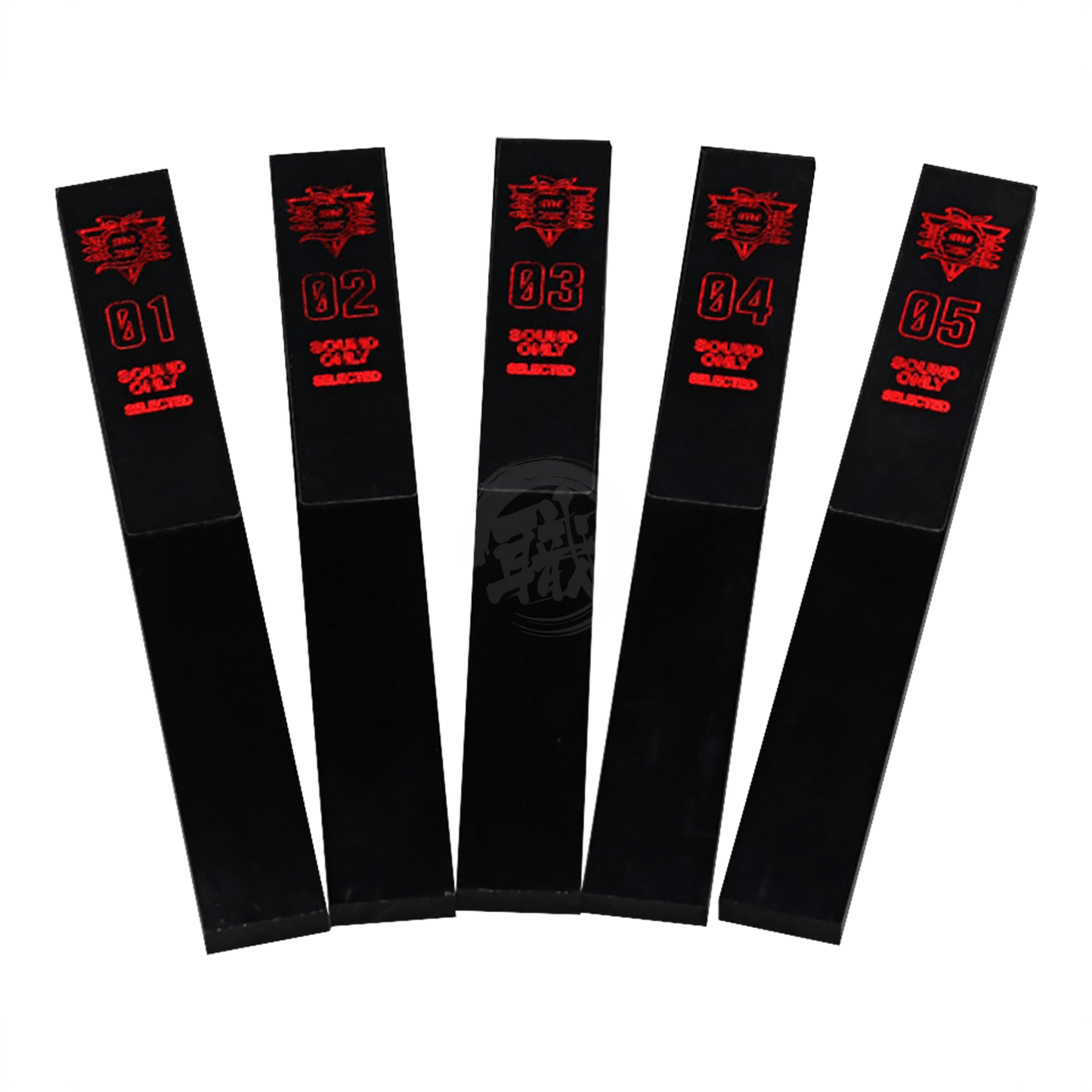 A 15mm acrylic backing board from Godhand Tools featuring Evangelion Seele Monolith Ver. limited edition for model sanding.